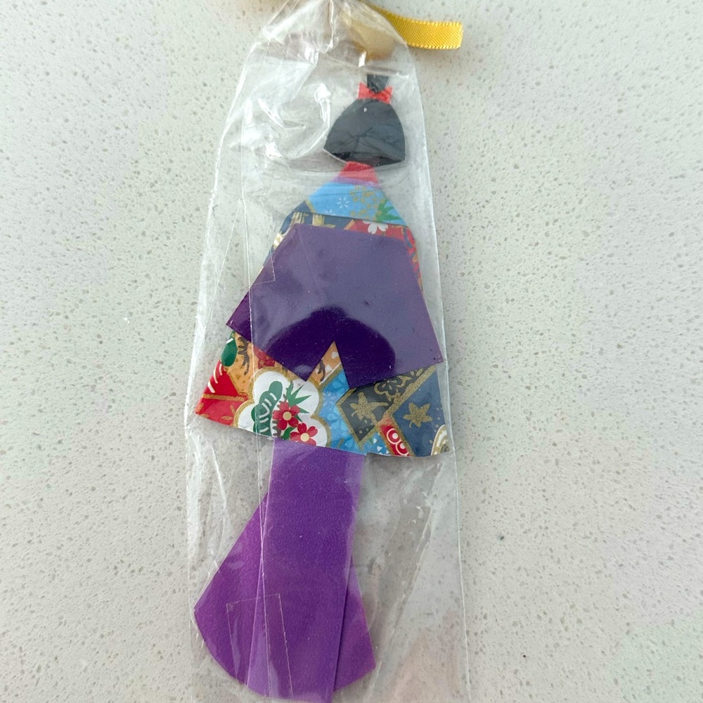 Cute Origami bookmark - handmade japan woman NEW - Picture 4 of 4